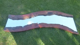 large wall mirror in redgum